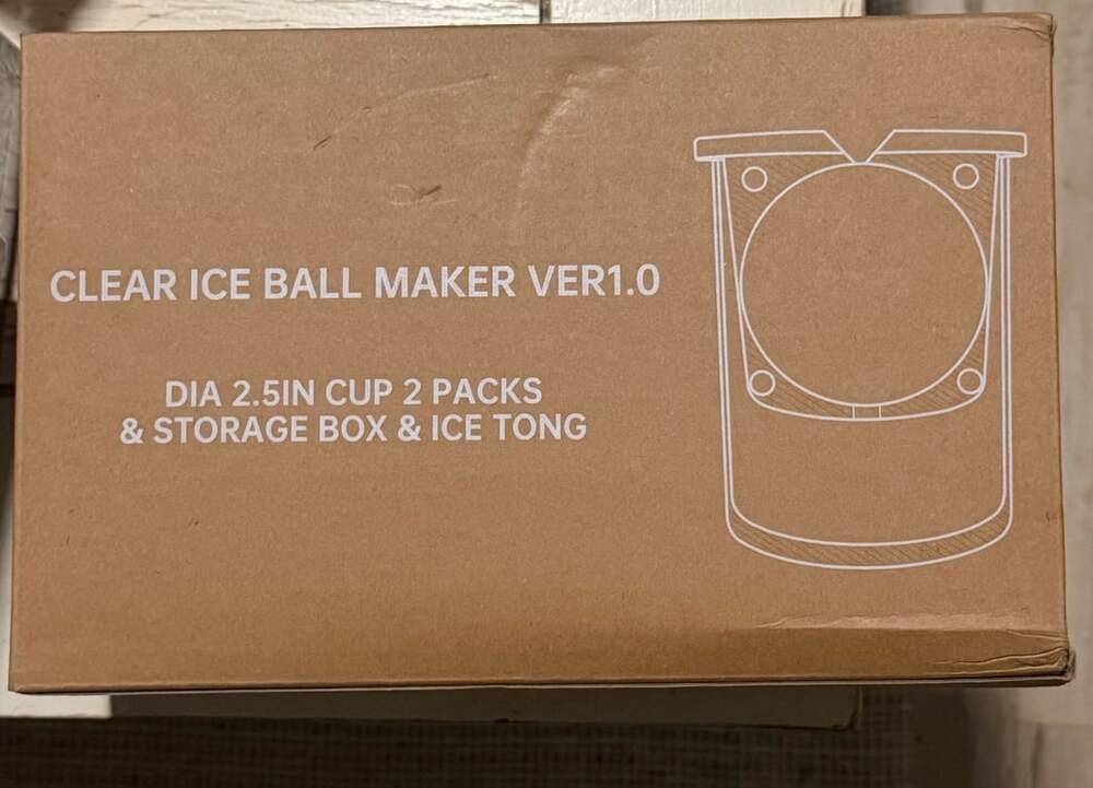 Clear Ice Ball Maker Ver1.0 2.5 In 2 Packs Storage Box